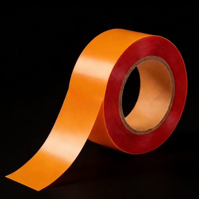 Orange BOPP packaging tape