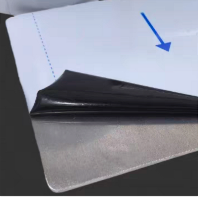 Black surface protective film on metal sheet