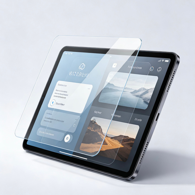 Transparent screen protector for tablet