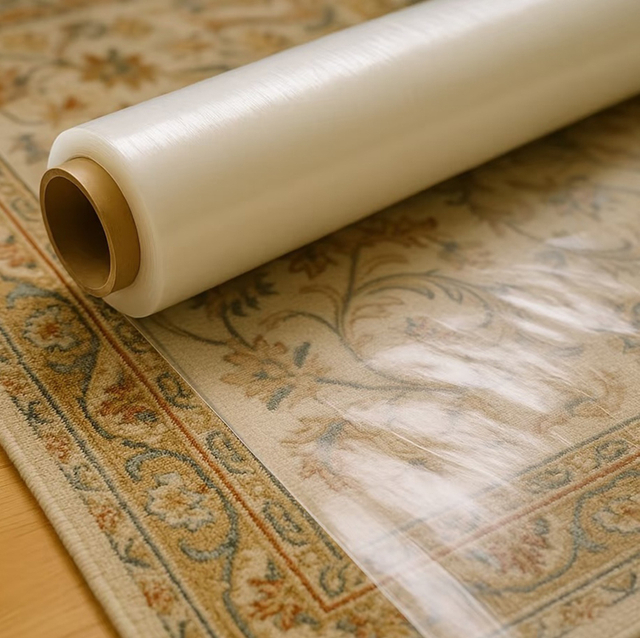 Carpet protective film roll for temporary protection