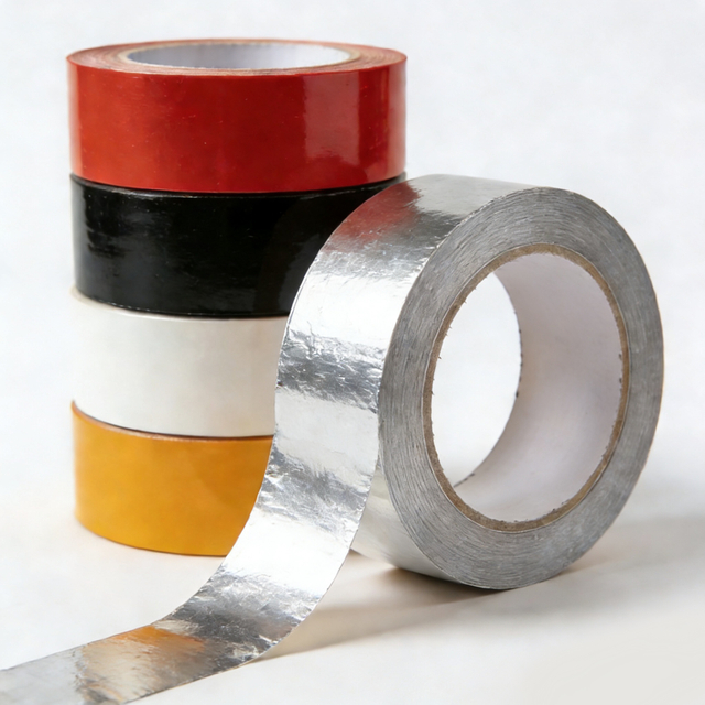 Colored packing tape and aluminum foil tape