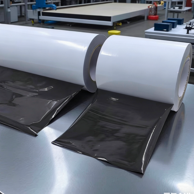 Surface protective film rolls on coating machine