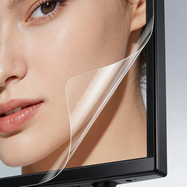 Removable protective film for TV display