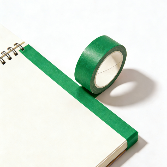 Green masking tape for stationery