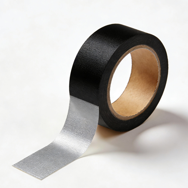 Black cloth adhesive tape