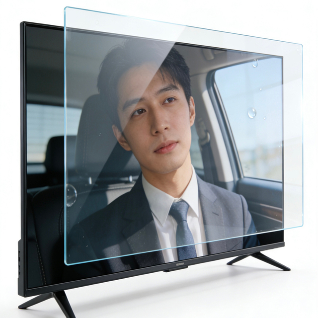 Transparent protective film for TV screen